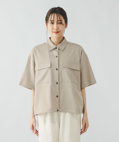 ブラウス シャツ お手入れラクラクセットアップ/シャツ半袖/321359 レディース | GLOBAL WORK | 14