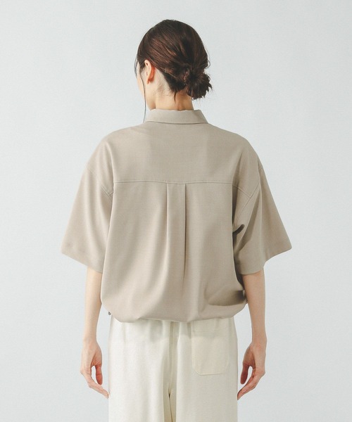 ★新品未使用★【GLOBAL WORK】半袖シャツ パンツセットアップ GLOBAL WORK ブラウス シャツ お手入れラクラクセットアップ