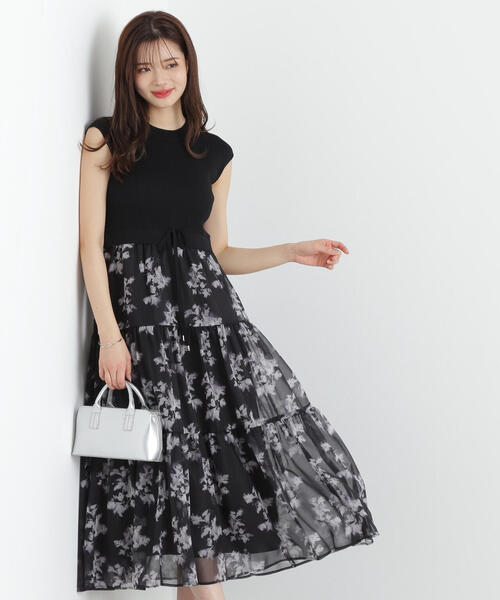 ニットドッキングティアードワンピース PROPORTION PROPORTION BODY DRESSING ワンピース ニットドッキング