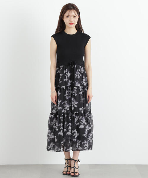 ニットドッキングティアードワンピース PROPORTION PROPORTION BODY DRESSING｜ニットドッキングティアード
