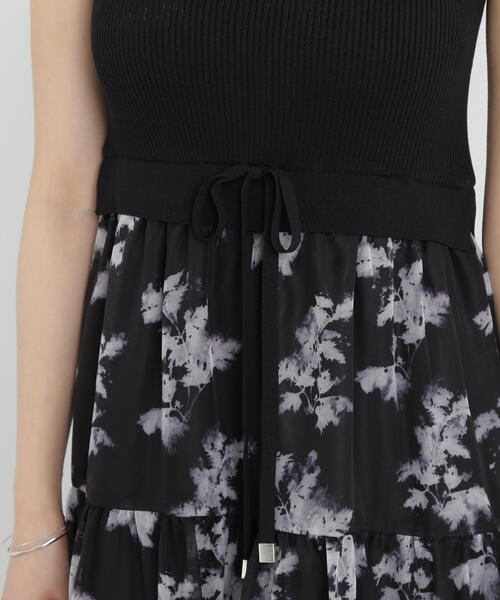 ニットドッキングティアードワンピース PROPORTION PROPORTION BODY DRESSING｜ニットドッキングティアード