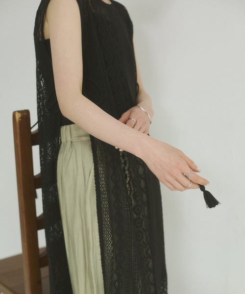 hunch ワンピース レースレイヤード ノースリーブ : ZOZOTOWN