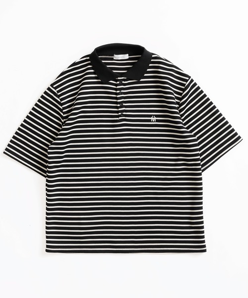 「MUHET」 半袖ポロシャツ MEDIUM ブラック レディース