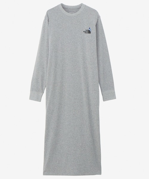 THE NORTH FACE 「THE FACE」 長袖ワンピース M グレー