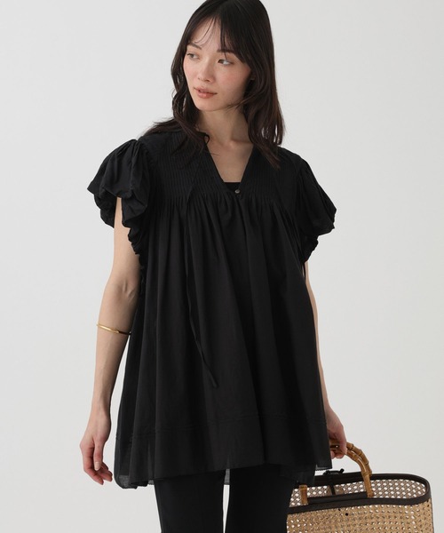 BABYLONE（バビロン） tシャツ 半袖 フレンチスリーブタックプル