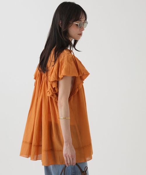 BABYLONE（バビロン） tシャツ 半袖 フレンチスリーブタックプル 