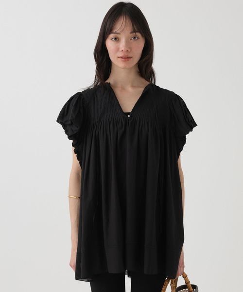 BABYLONE（バビロン） tシャツ 半袖 フレンチスリーブタックプル