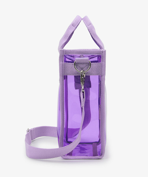 【LeSportsac】流行りのラベンダーカラーのミニショルダーバッグ LeSportsac ショルダーバッグ バッグ CLEAR MINI N/S TOTE