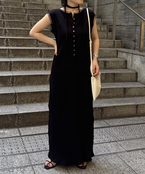 CAPRICIEUX LEMAGE 黒 ワンピース CAPRICIEUX LE'MAGE ワンピース 「低身長・高身長サイズあり