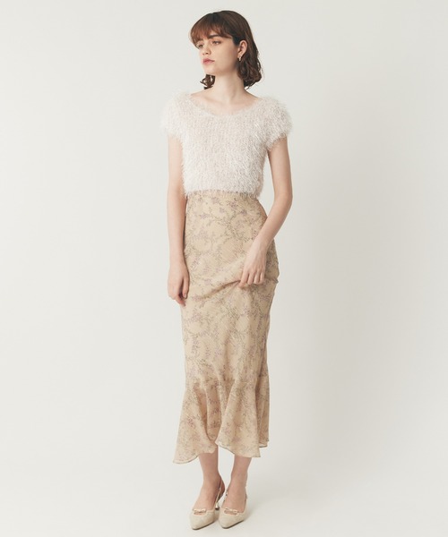 me couture ロングスカート me&me couture（ミーアンドミークチュール） ロング スカート ブーケ