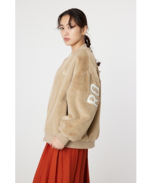 「RODEO CROWNS WIDE BOWL」 ジップアップブルゾン LARGE アイボリー レディース_画像2