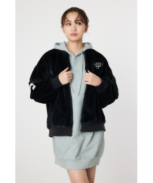 「RODEO CROWNS WIDE BOWL」 ジップアップブルゾン LARGE アイボリー レディース_画像7