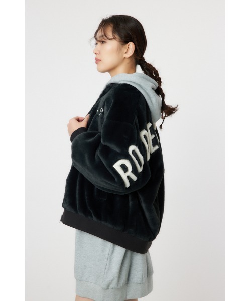 「RODEO CROWNS WIDE BOWL」 ジップアップブルゾン LARGE アイボリー レディース_画像8