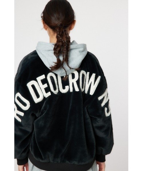 「RODEO CROWNS WIDE BOWL」 ジップアップブルゾン LARGE アイボリー レディース_画像9