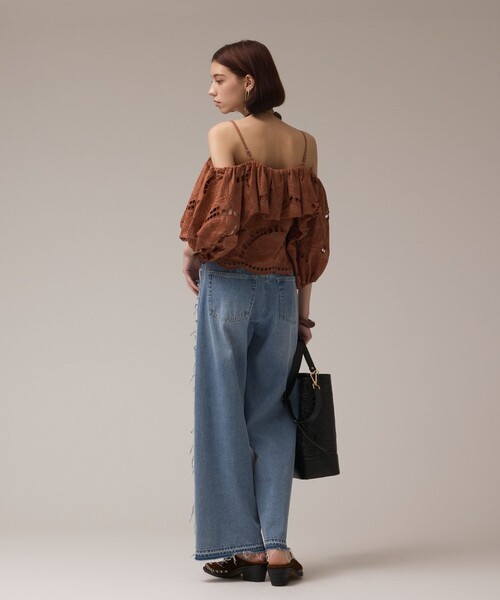 GRACE CONTINENTAL（グレースコンチネンタル） カットワークオフショル 