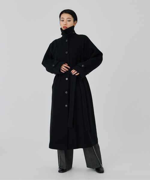 UNITED TOKYO ブラックロングコート サイズ2 UNITED TOKYO（ユナイテッドトウキョウ） ステンカラーコート 2