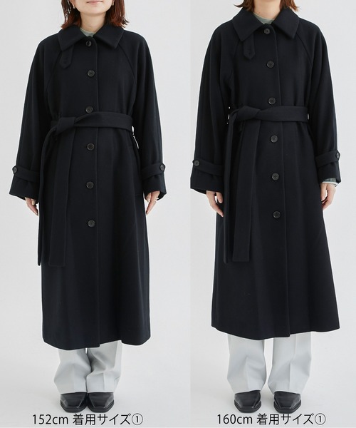 【美品】UNITED TOKYO リモージュステンカラーコート 黒 サイズ2 UNITED TOKYO（ユナイテッドトウキョウ） ステンカラーコート 2