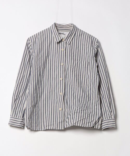 「MHL.」 長袖シャツ 1 ブルー レディース
