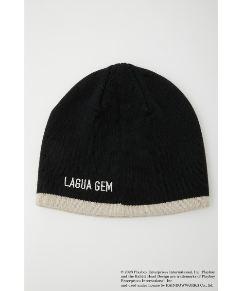 PLAYBOY（プレイボーイ） ニットキャップ FREE ブラック レディース