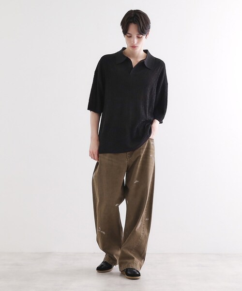 tk.TAKEO KIKUCHI パンツ バレルシルエットパンツ（デニム