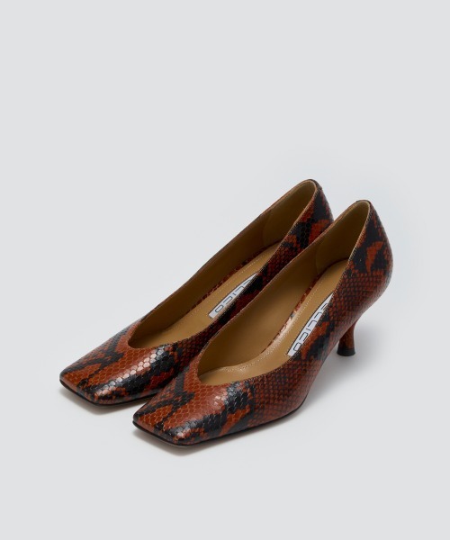 パンプス NORA パンプス 6.0cm PYTHON ORANGE