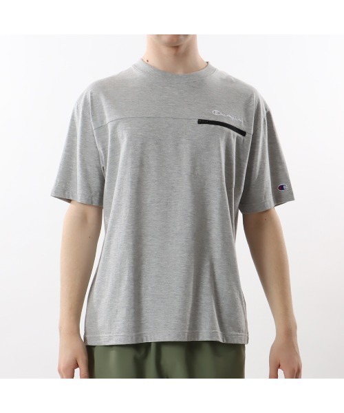 「Champion」 半袖Tシャツ X-LARGE グレー メンズ