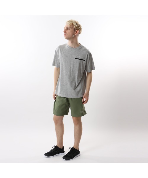 「Champion」 半袖Tシャツ X-LARGE グレー メンズ