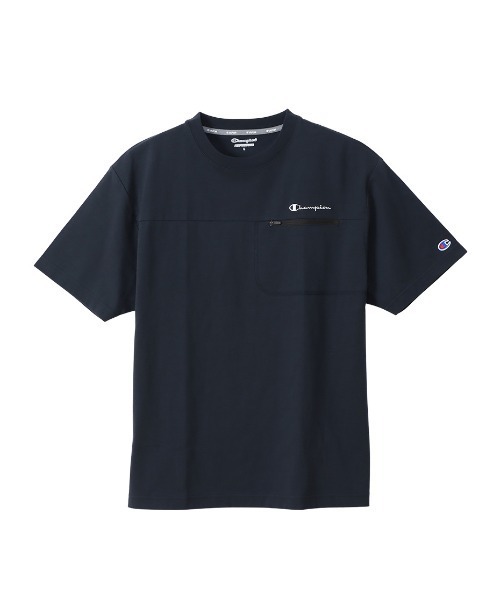 「Champion」 半袖Tシャツ X-LARGE グレー メンズ