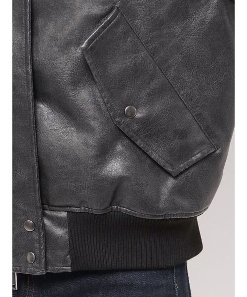 EMODA（エモダ） ブルゾン アウター ヴィンテージフェイクレザー