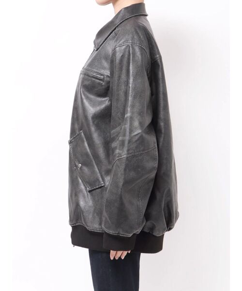 EMODA（エモダ） ブルゾン アウター ヴィンテージフェイクレザー