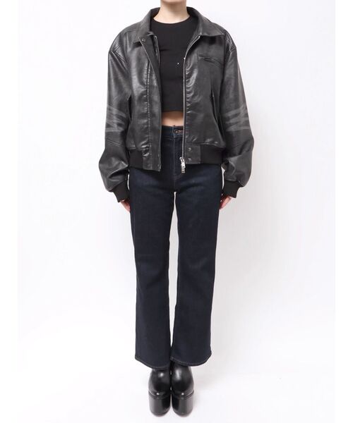 EMODA（エモダ） ブルゾン アウター ヴィンテージフェイクレザー