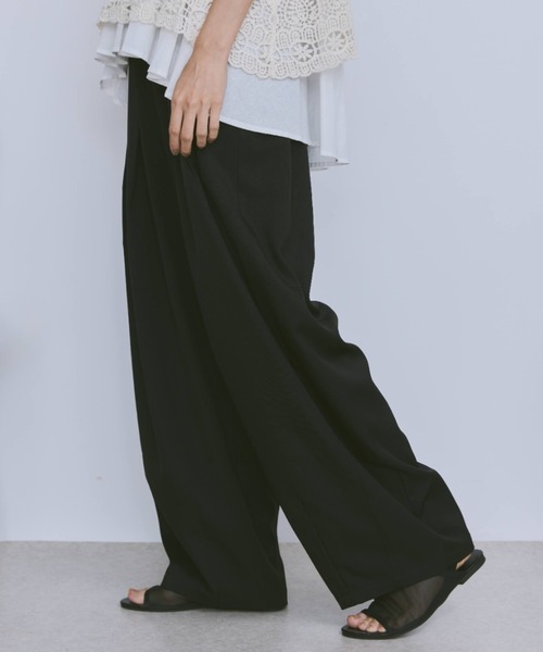 morico / HARVESTY ⿻ チノサーカスパンツ 黒 サイズ1 CIRCUS PANTS サーカスパンツ A11709 | HARVESTY