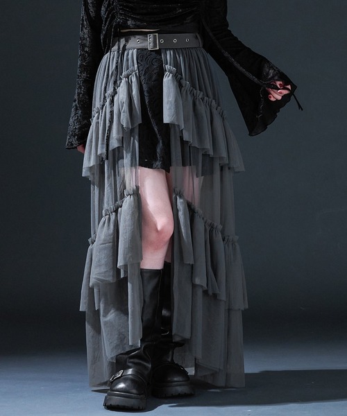 25SS junya watanabe チュール　ベルトスカート JUNYA WATANABE 2021AW チュール付きプリーツスカートが入荷しました