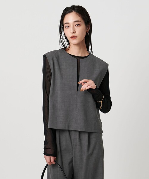 UNITED ARROWS（ユナイテッドアローズ） ベスト ジレ スリット ノー