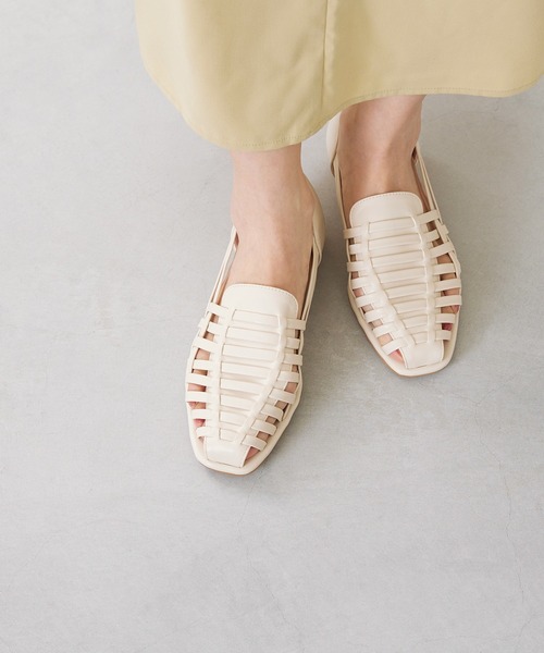 「menue」 フラットサンダル LL アイボリー レディース_画像5