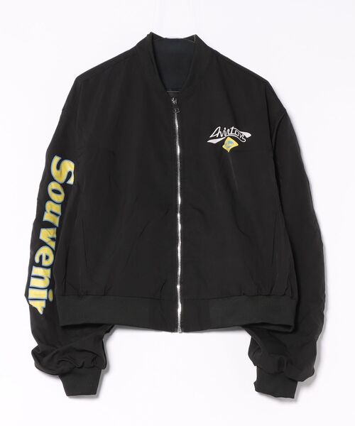 Sibra（シブラ） ブルゾン アウター 袖ギャザー入りビッグシルエットMA