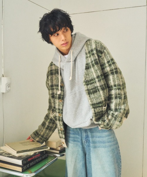Elanque カーディガン checked cardigan / チェックカーディガン Elanque カーディガン checked cardigan / チェックカーディガン