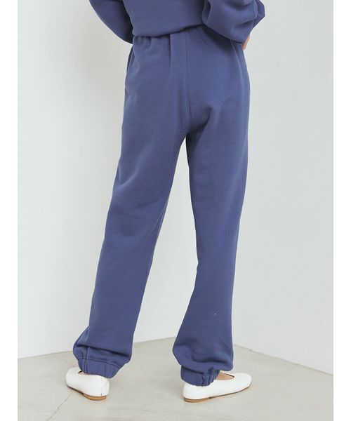パジャマ ルームウェア 「UNISEX」裏毛ワンポイントロングパンツ レディース | gelato pique | 05