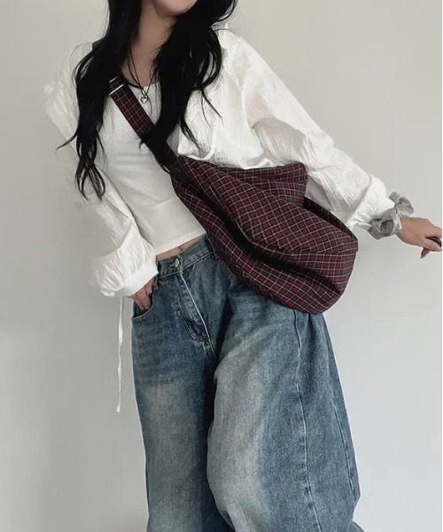 gossip!ロサンゼルス ショルダーバッグ バッグ Y2K チェック柄