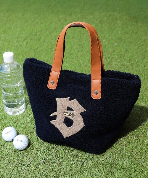 BEAMS GOLF（ビームス ゴルフ） トートバッグ ワッペンロゴ ボア