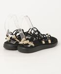 「Teva」 フラットサンダル W6 ブラック...の詳細画像1