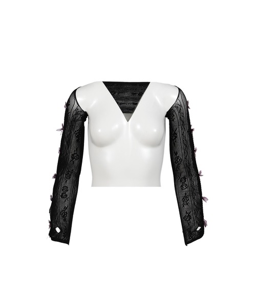 NODRESS（ノードレス） NODRESS PURPLE VELVETS BOW BLACK LACE