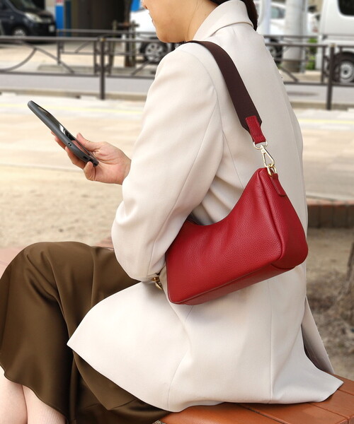 cooco シュリンクレザーダブルストラップ2WAYショルダーバッグ COOCO（クーコ） ショルダーバッグ バッグ 「牛革」シュリンクレザー