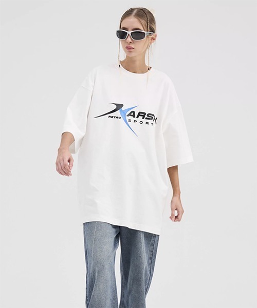 「HARSH AND CRUEL」 半袖Tシャツ X-LARGE ブラック メンズ_画像2