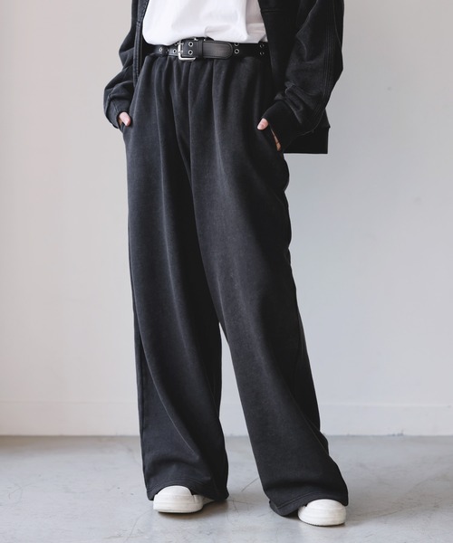 ROCHEM（ローシェン） ワイドパンツ スウェットパンツ ジャージ