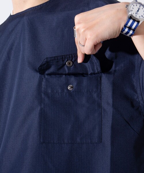 「TAION」 半袖シャツ M ブラウン メンズ_画像5