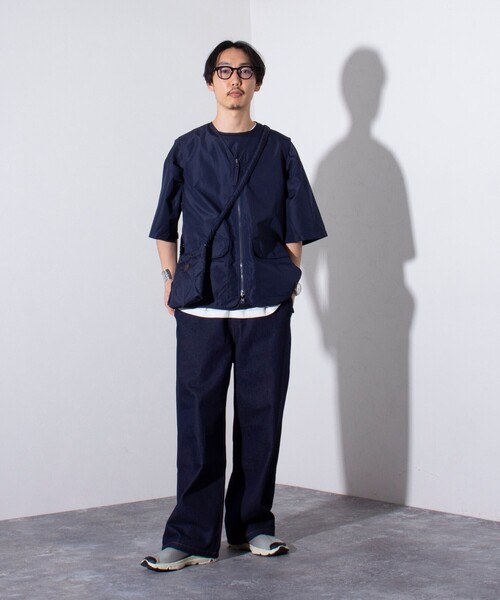 「TAION」 半袖シャツ M ブラウン メンズ_画像8