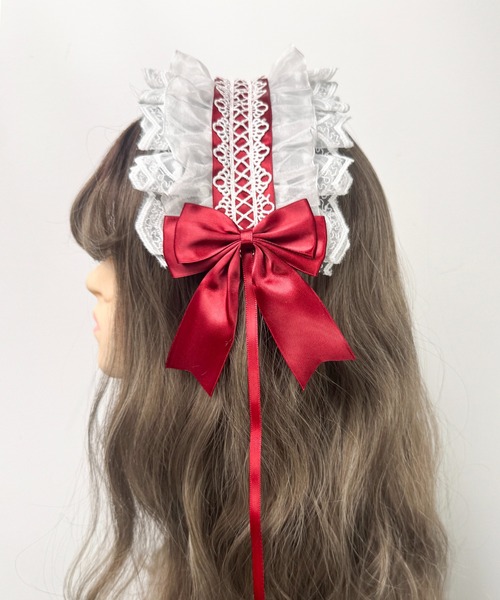 MAISON SELECT 9C38 3way 猫耳付き リボンヘッドドレス : ZOZOTOWN
