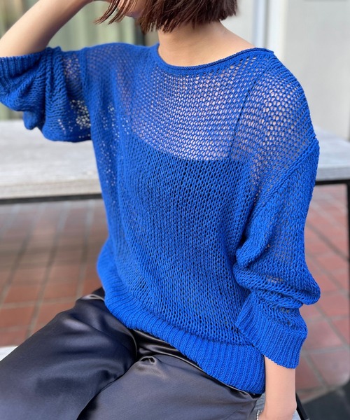 「BABYLONE」 長袖ニット フリー ブラウン レディース_画像2