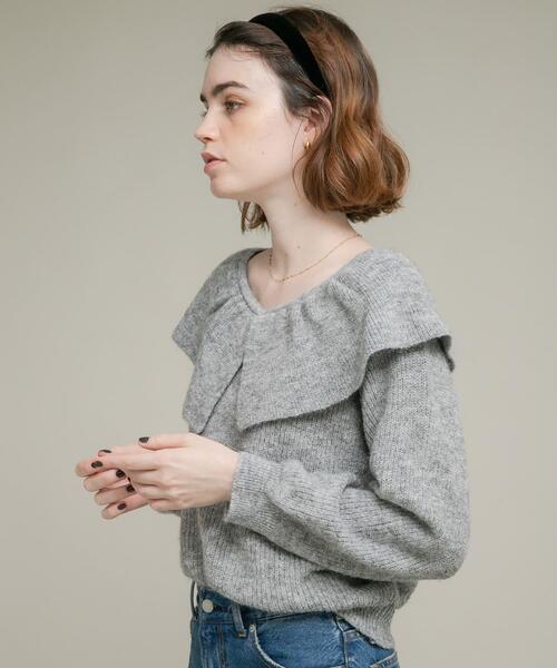 URBAN RESEARCH Sonny Label ニット セーター 「WEB限定」フリルカラー